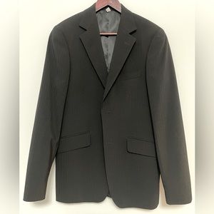 Lẹ Chateau Black Stripped Men’s Suit 38 Slim